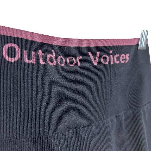 Outdoor Voices SeamlessRib 7/8 Legging Black Size XS - Picture 5 of 10